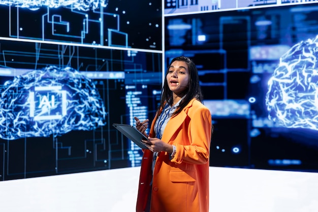 Automated chatbot interface demonstrating natural language processing capabilities