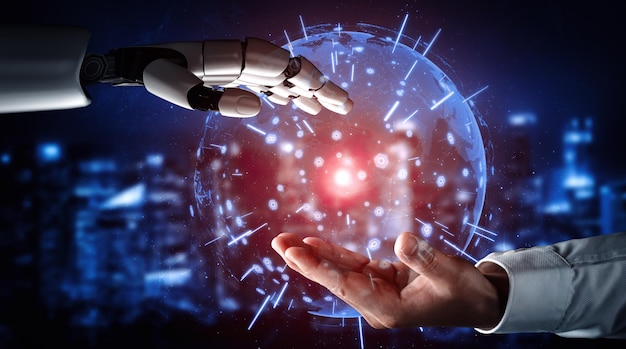 Smart AI assistant interface demonstrating natural language processing and chat features