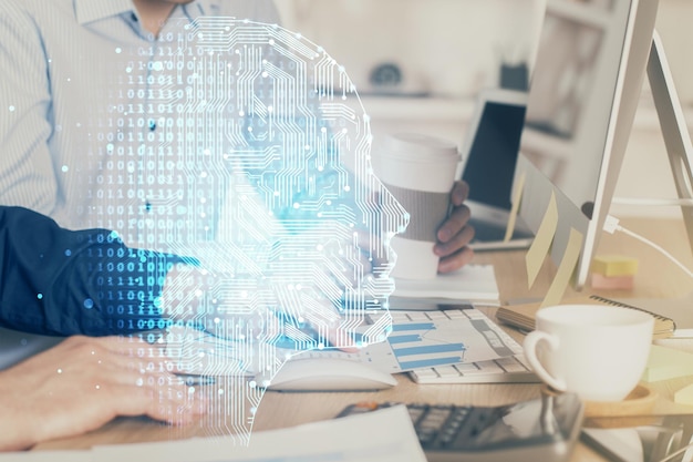 Computer vision technology analyzing visual data with advanced AI algorithms and models